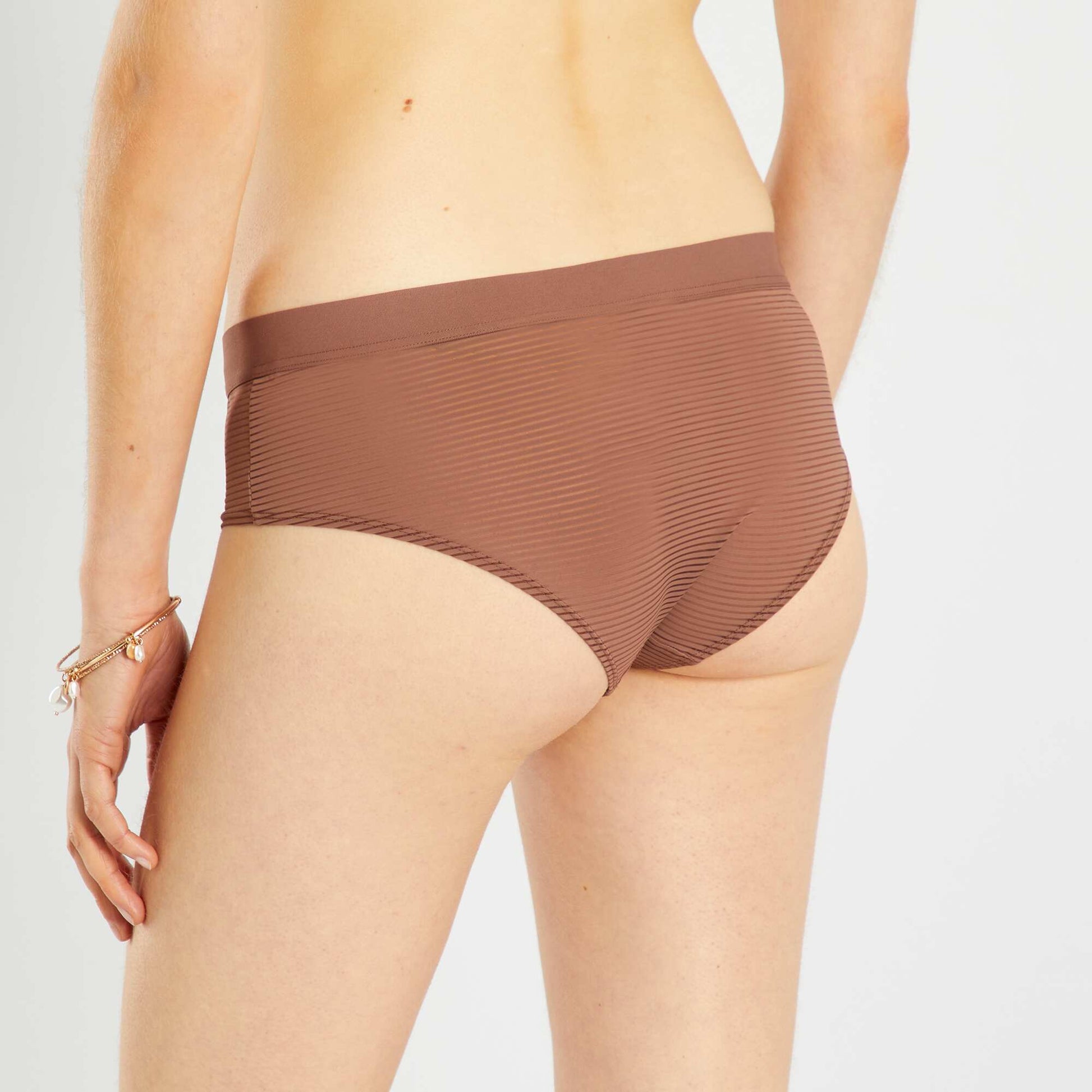 Shorty microfibre MARRON