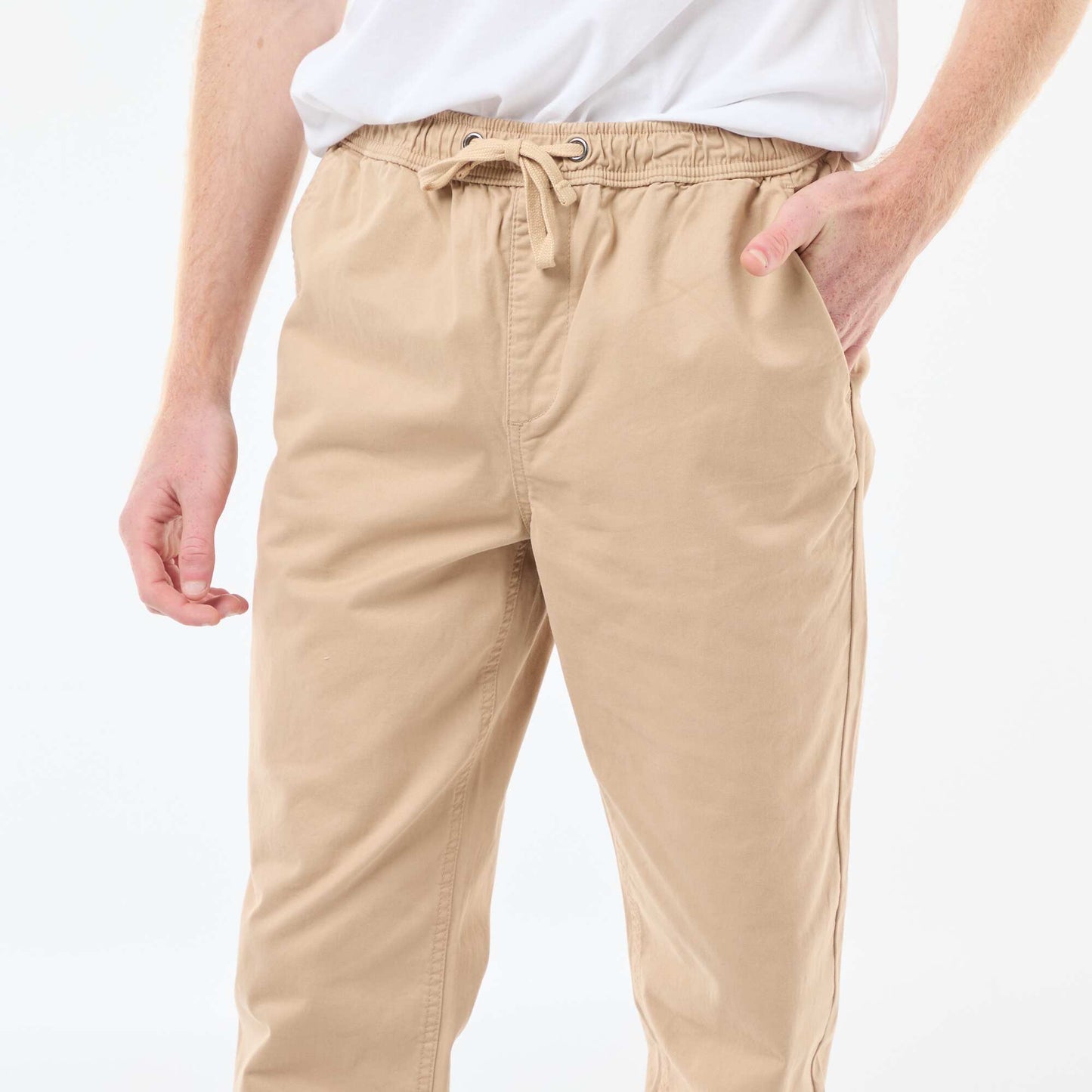 Pantalon esprit 'jogger' BEIGE