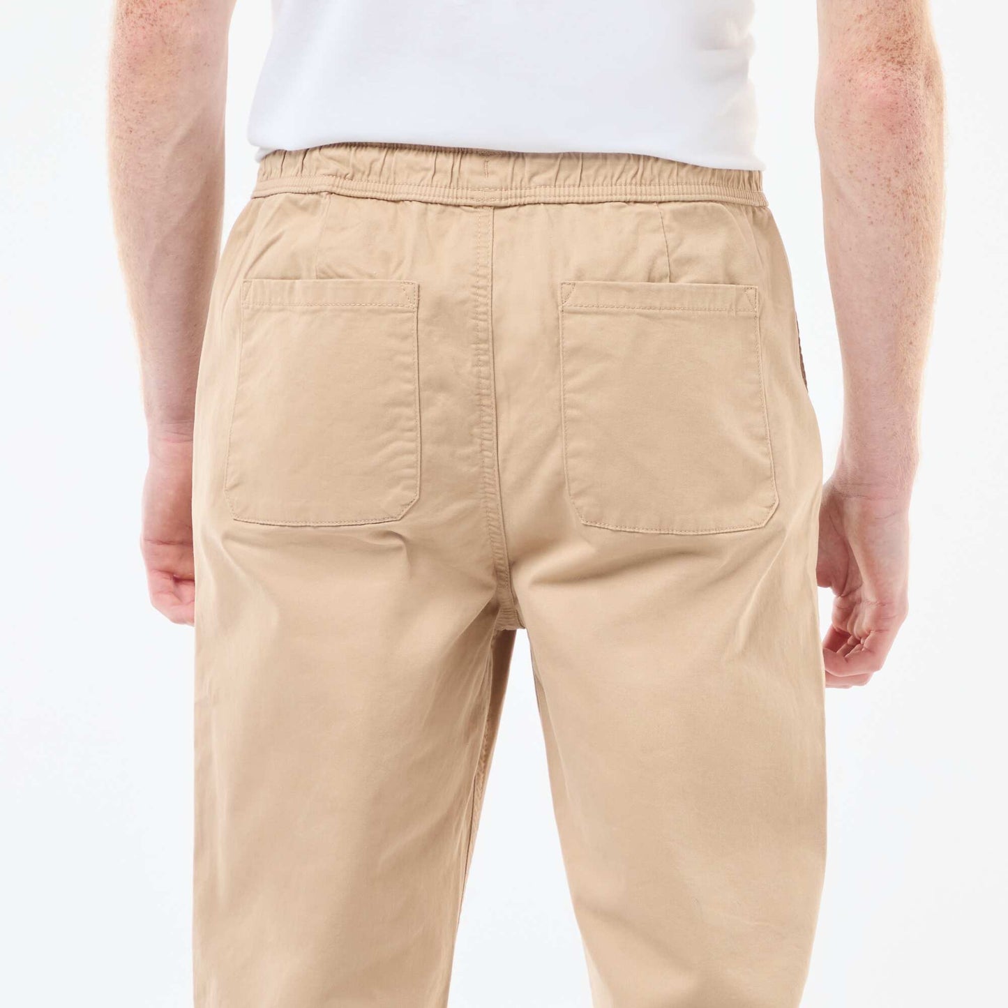 Pantalon esprit 'jogger' BEIGE