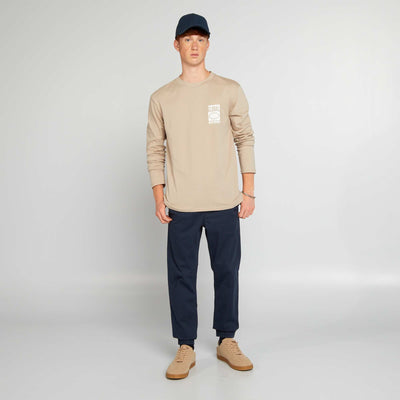 Pantalon esprit 'jogger' BLEU MARINE