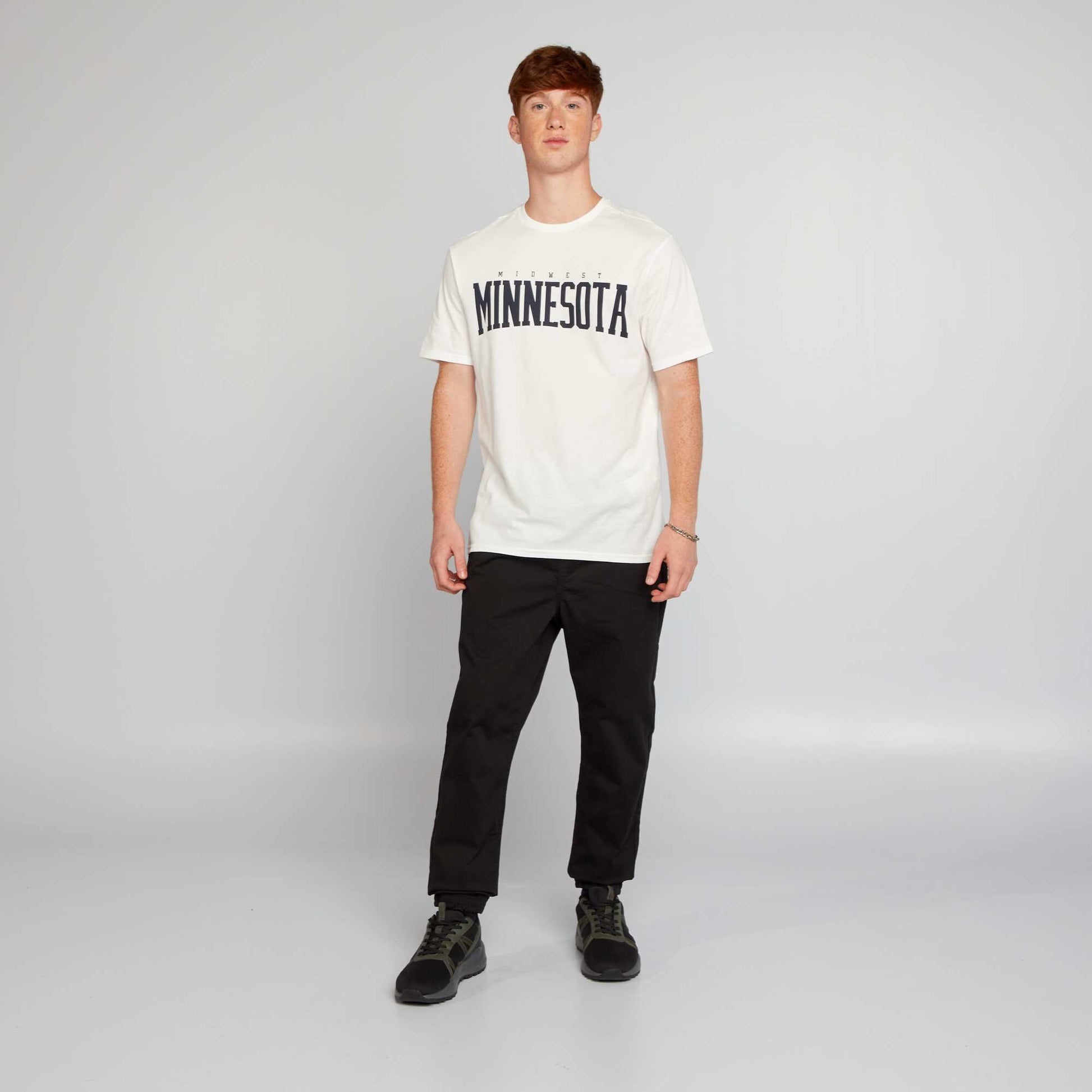 Pantalon esprit 'jogger' NOIR
