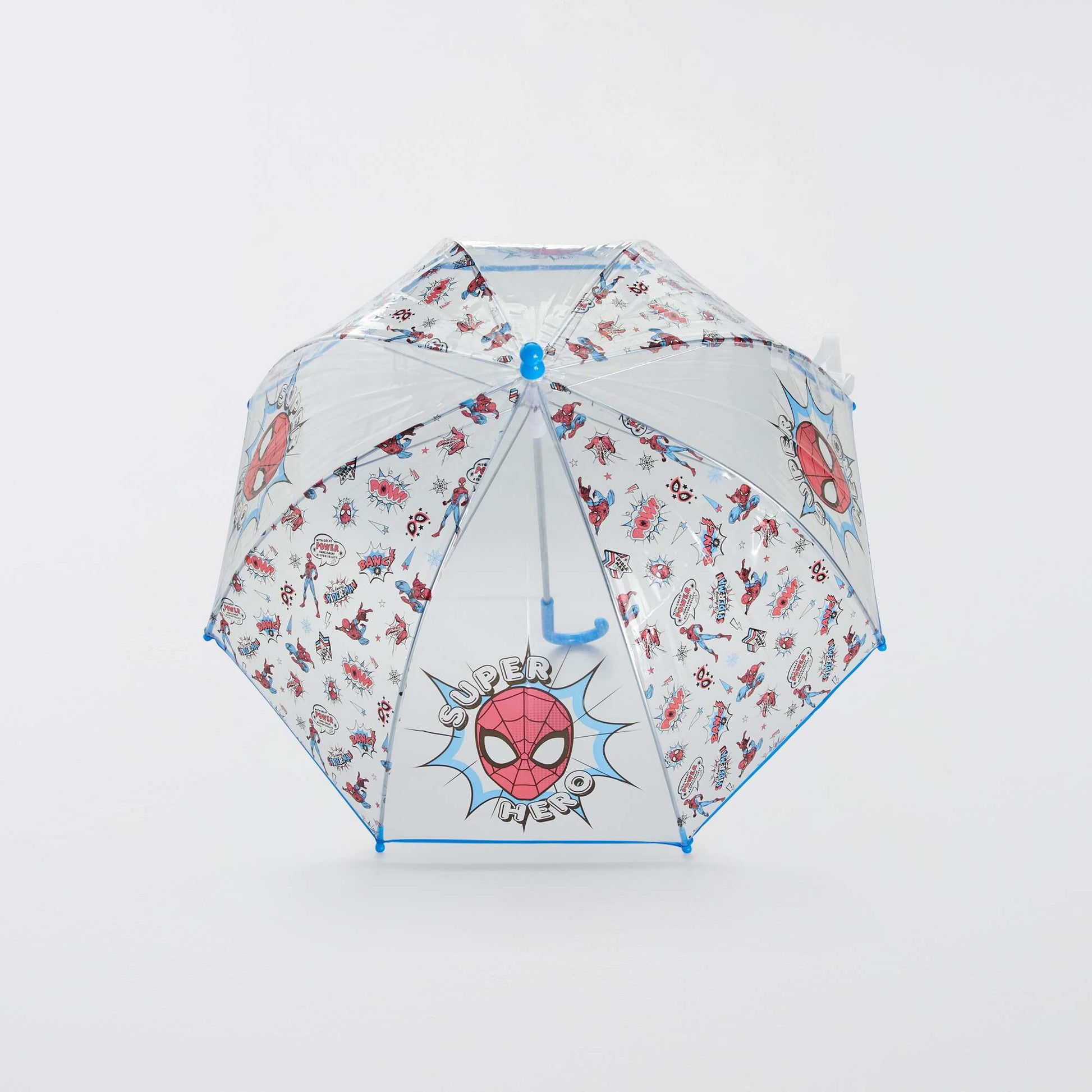 Parapluie transparent 'Spider-Man' ROUGE/BLEU