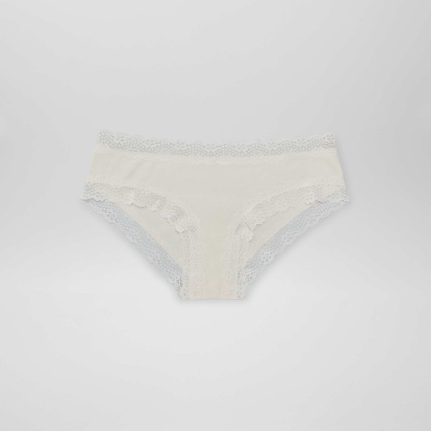 Lot de 3 shorties fines côtes éCRU/BRUN/PRUNE