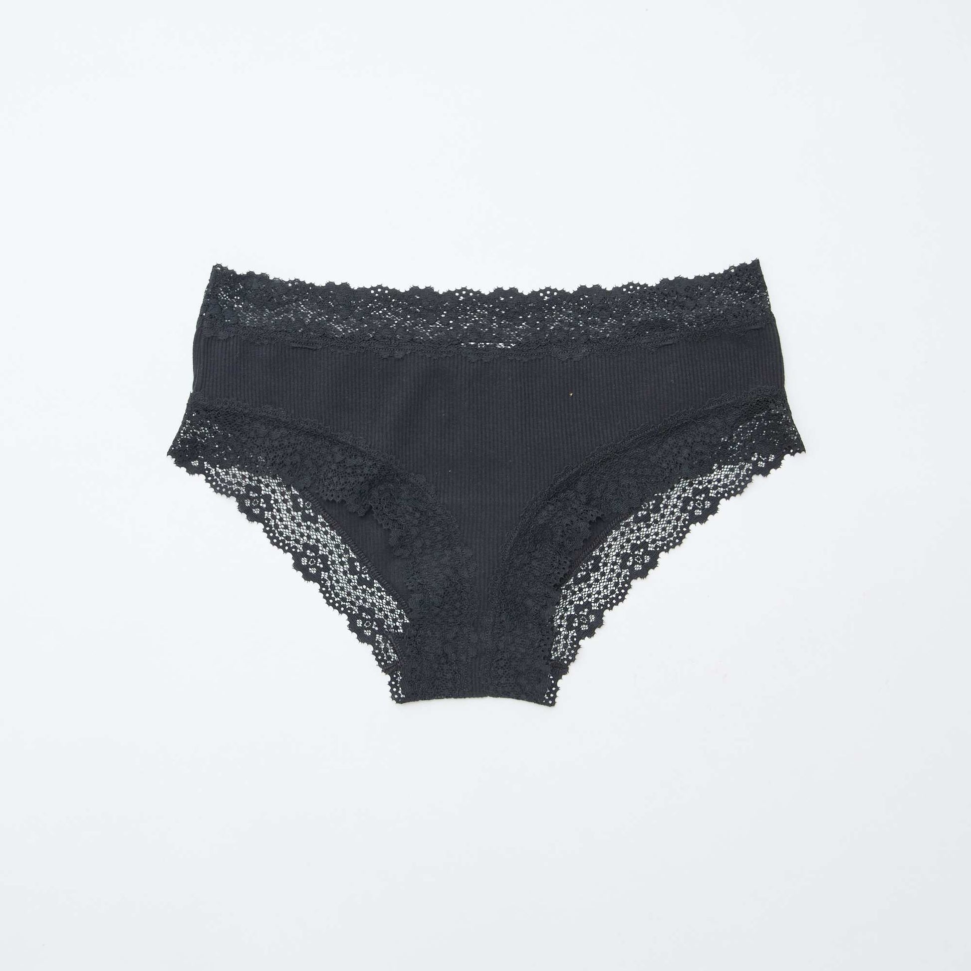 Lot de 3 shorties fines côtes NOIR