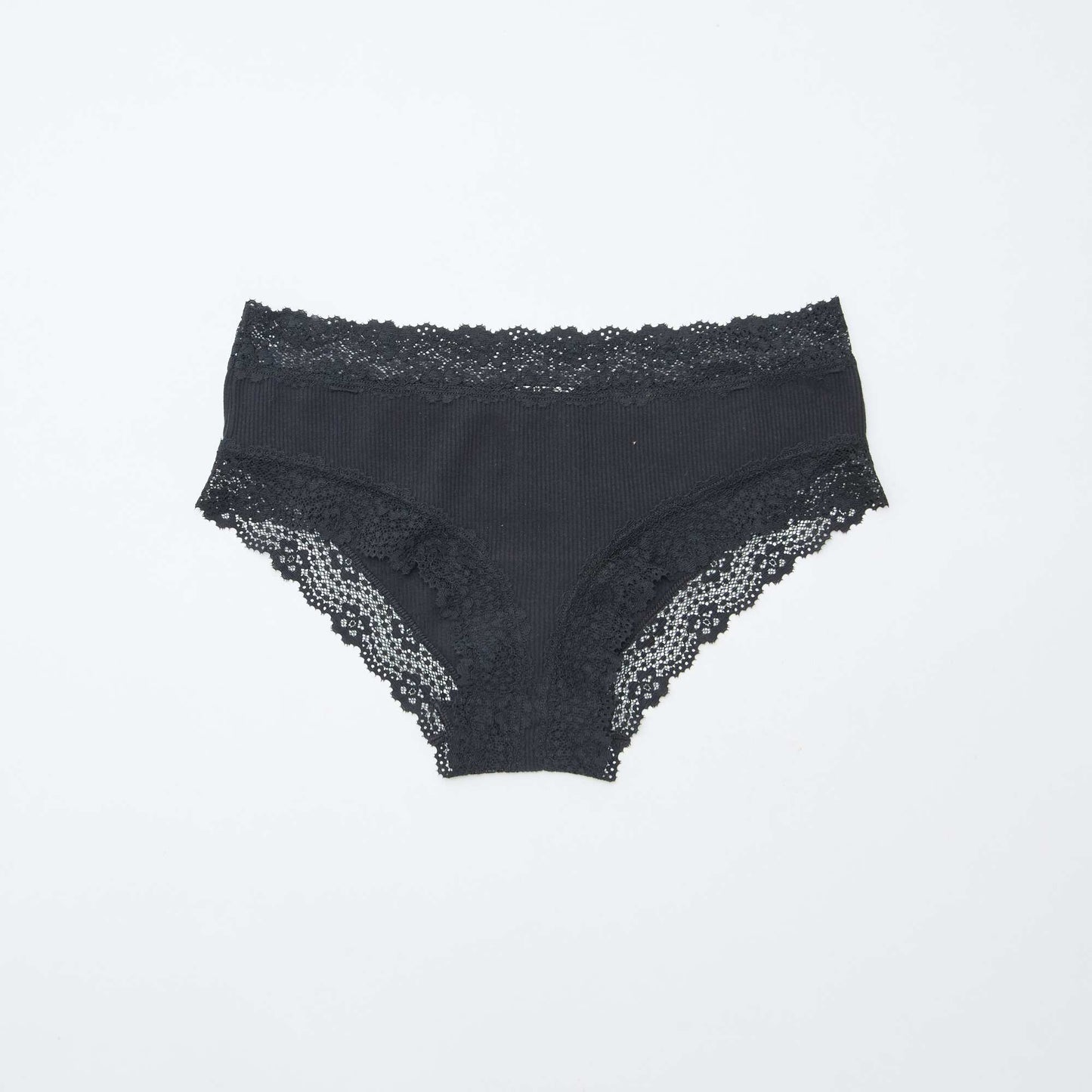 Lot de 3 shorties fines côtes NOIR