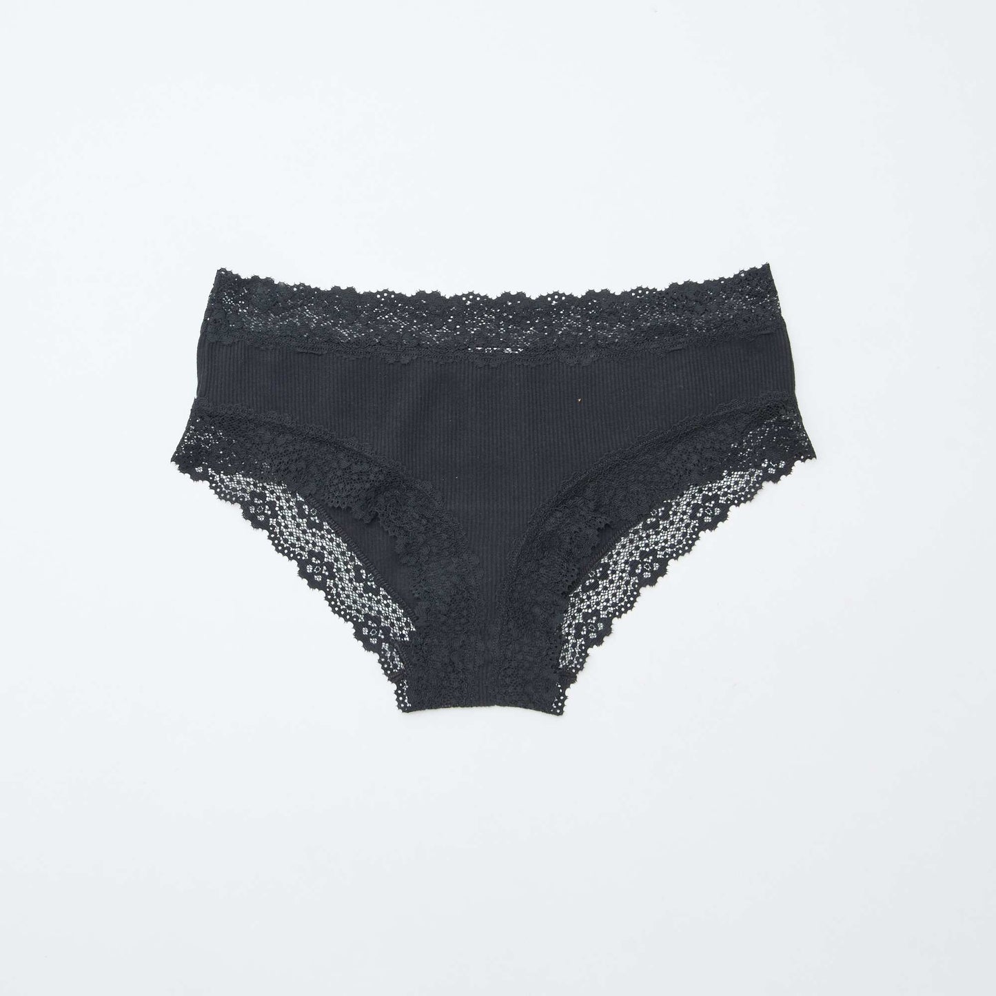 Lot de 3 shorties fines côtes NOIR