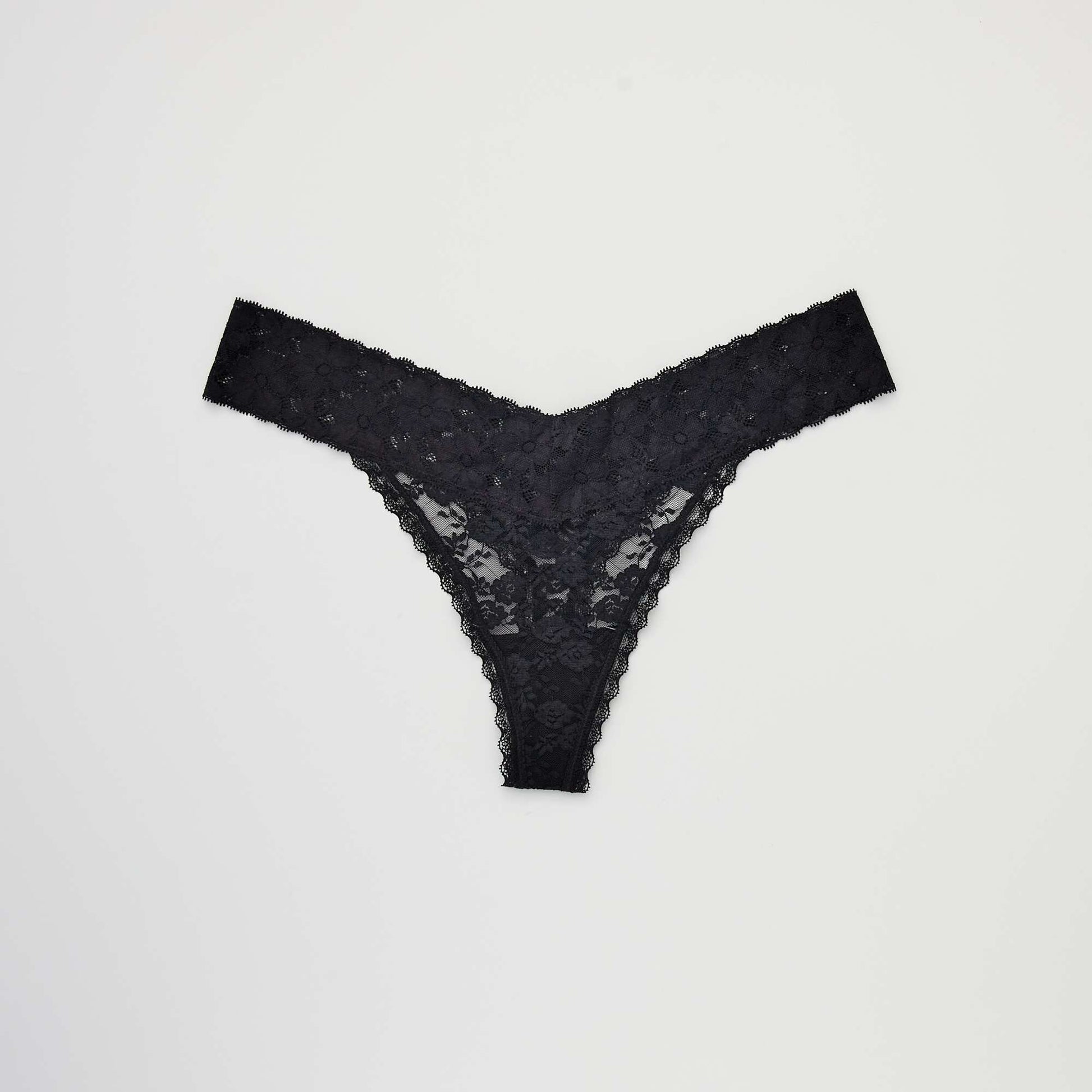 Lot de 3 strings dentelle NOIR