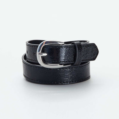 Ceinture texturée et irisée NOIR