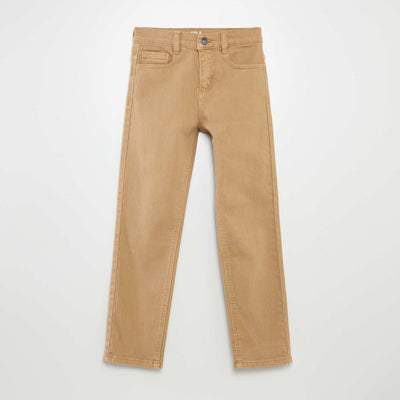 Jean slim à 5 poches BEIGE