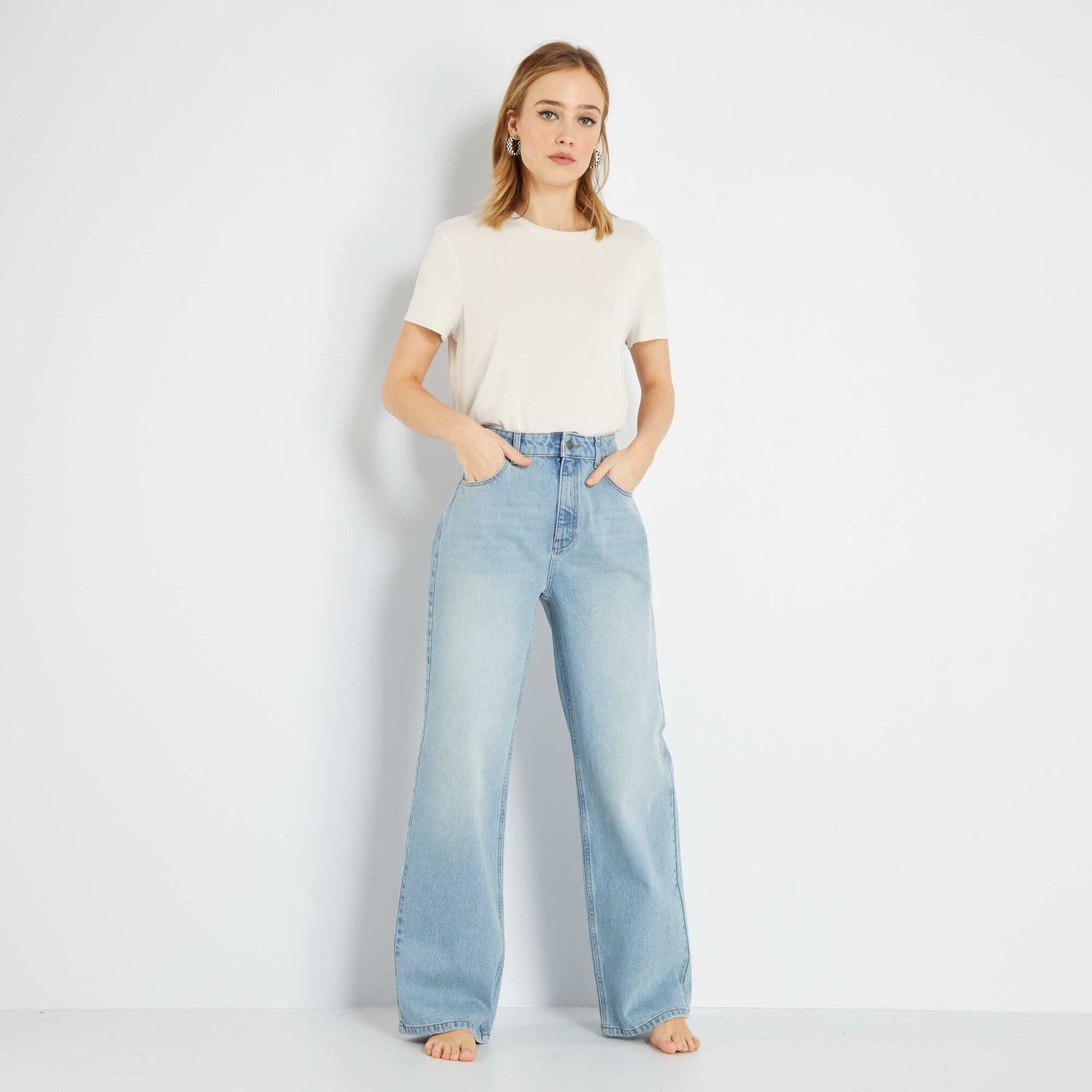 Jean wide leg - L30 TRIPLE STONE