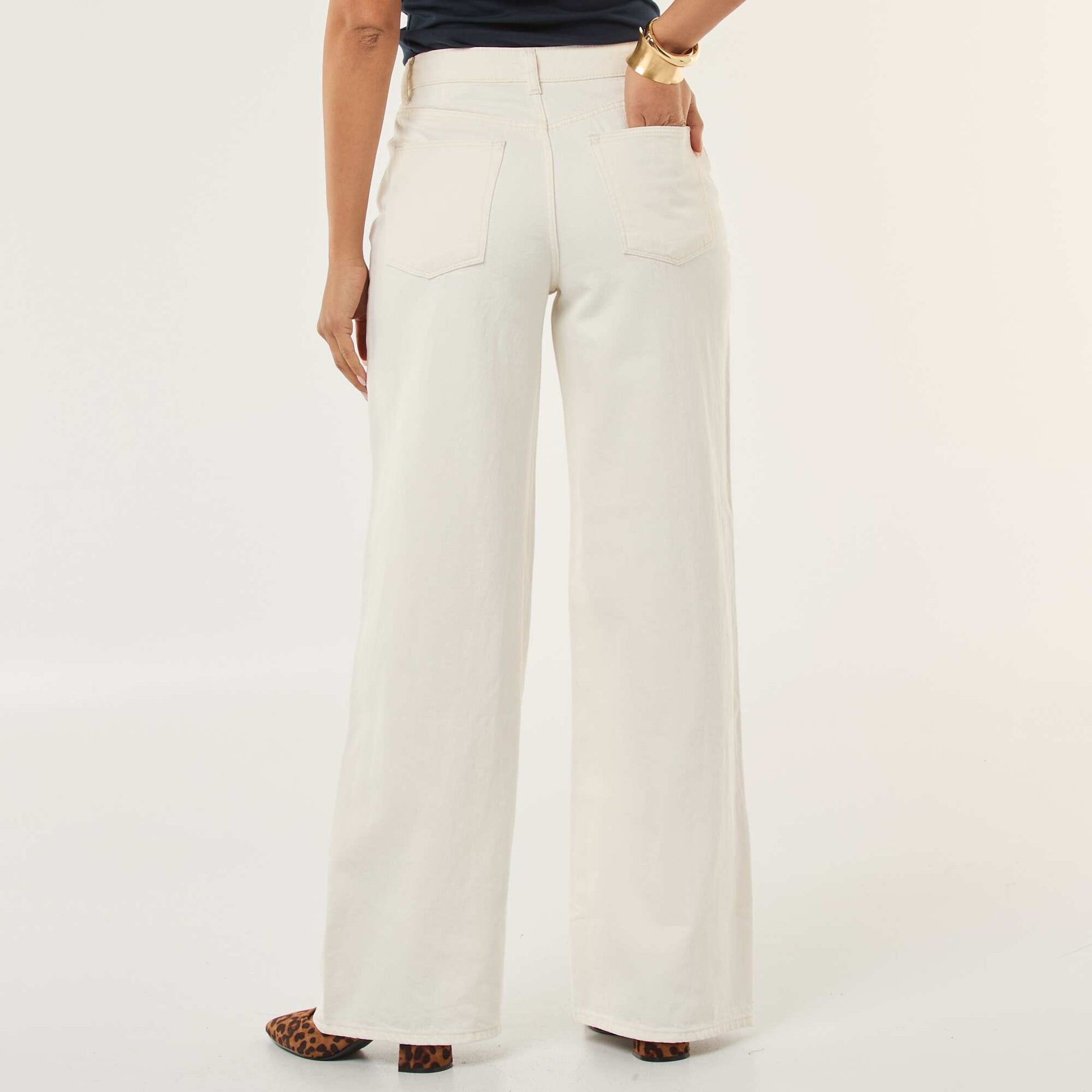 Jean wide leg - L30 BLANC